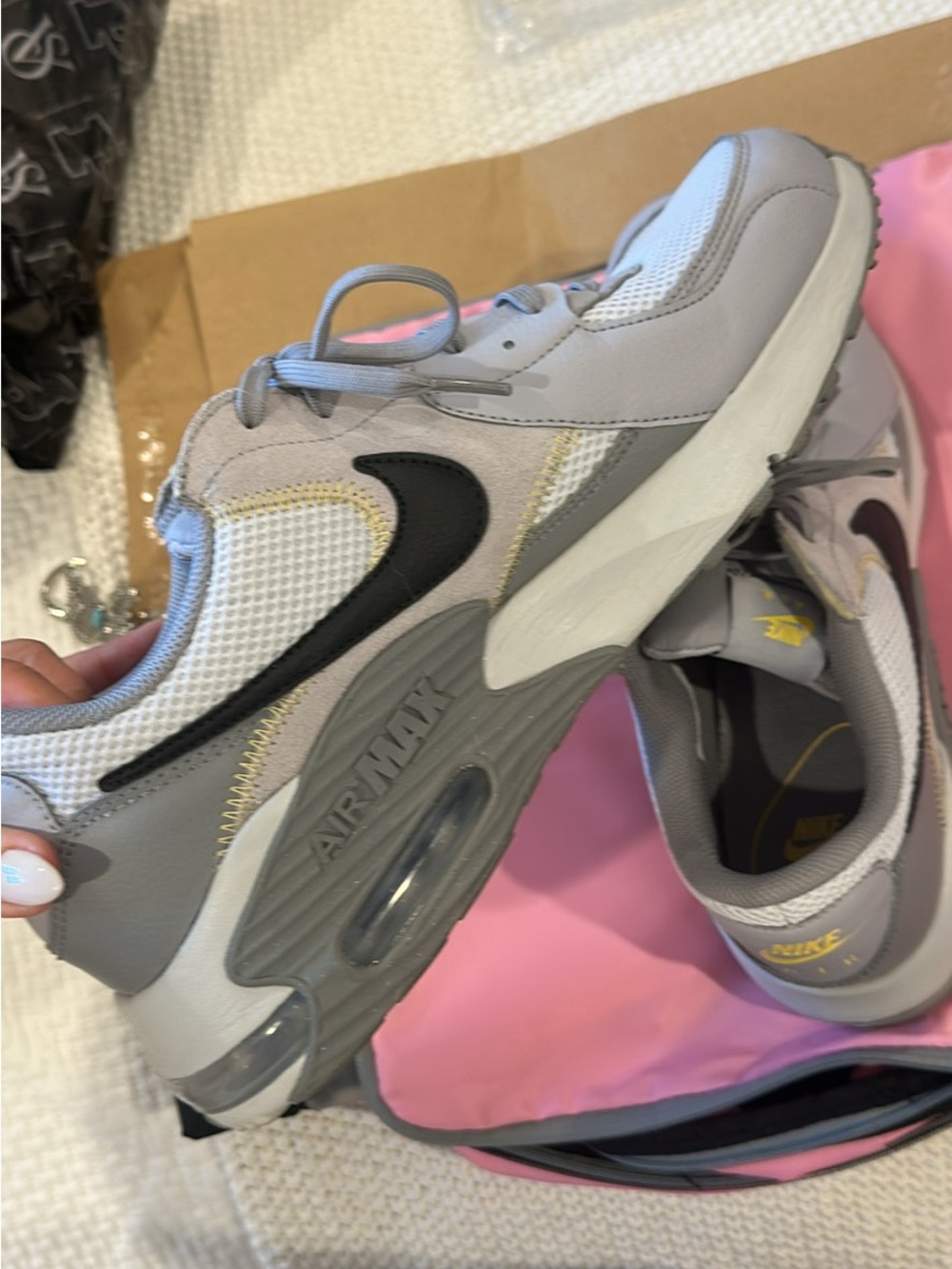 Nike Grey, White and Black Air Max Sneakers - Picture 4 of 4